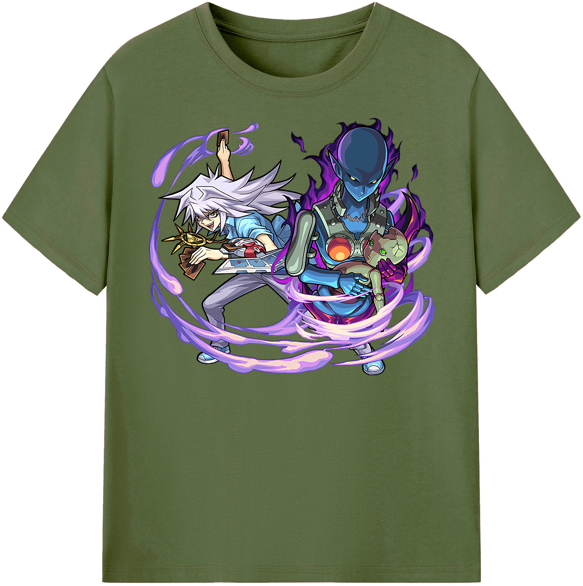 （画像用） 遊☆戯☆王 Yu-Gi-Oh! 綿100％半袖Tシャツ（フロントプリント）